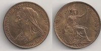 GR. BRITAIN 1 Penny 1899 BU