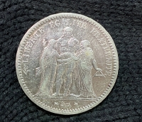 FRANCE 5 Franc 1873 VF+