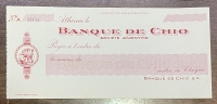 Bank Of Chios Cheque 