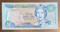 BERMUDA 2 Dollar 1969 UNC