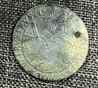 ΠΟΛΩΝΙΑ Ασημένιο νόμισμα με τρύπα του 1622   28 mm