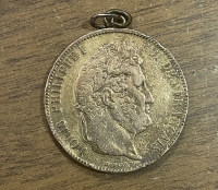 ΓΑΛΛΙΑ 5 Φράγκα 1838 επιχρυσωμένο με κρίκο