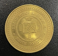 Masonic medal  Grand Lodge  South Dacota 1875 1975