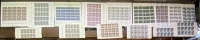 FRANCE 10 Sheets Of Stamps About 1965 