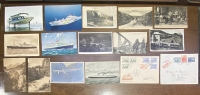DENMARK 14 PC with Train and Boats Old Plus 2 Covers