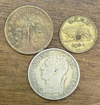 BELGIAN CONGO Lot of 3 Coins