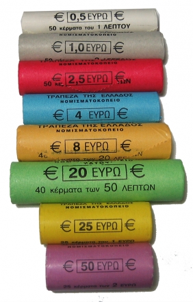 Πλήρεσ σετ (8) μασούρια ΕΥΡΩ 2002