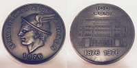 Χάλκινο μετάλλιο Χρηματιστηρίου Αθηνών για τα 100 χρόνια 1876-1976