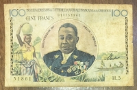 CAMEROUN 100 francs 1957 F