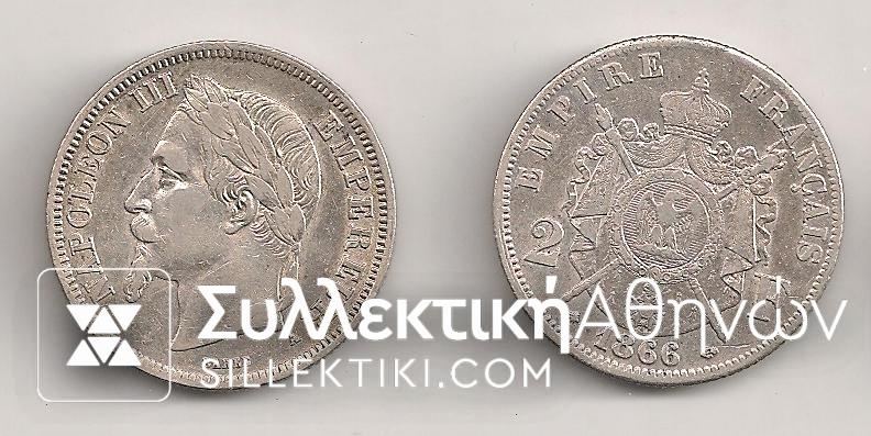 FRANCE 2 Fr. 1866 a AU