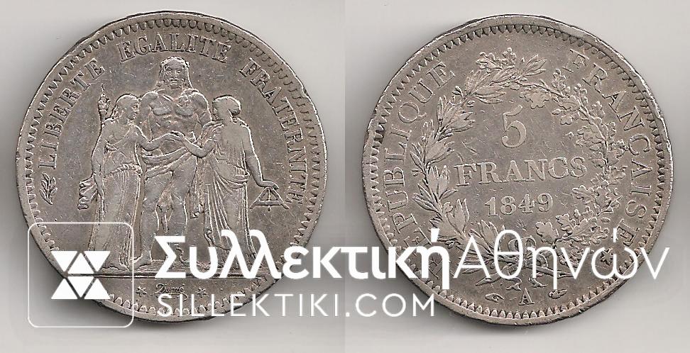 FRANCE 5 Fr. 1849A VF/AXF