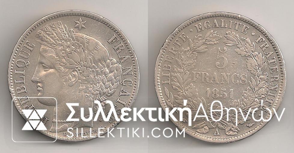 FRANCE 5 Fr.1851 a VF/XF