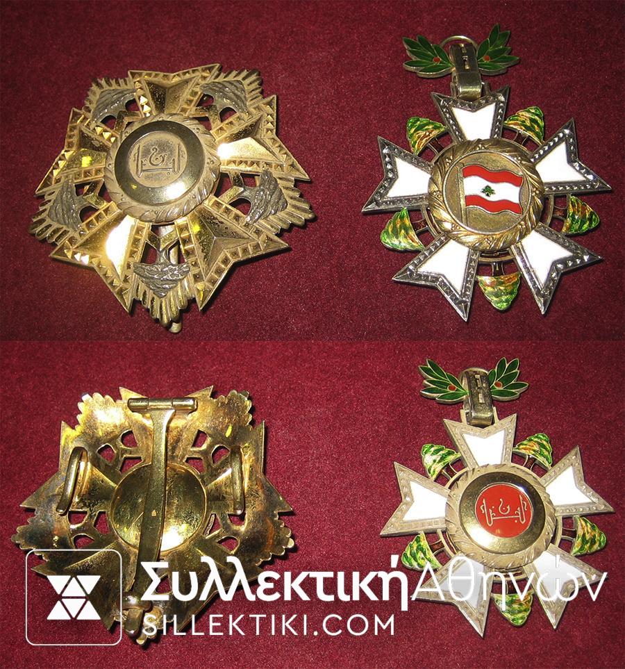 LEBANON Order of Cedar Gr. Cross