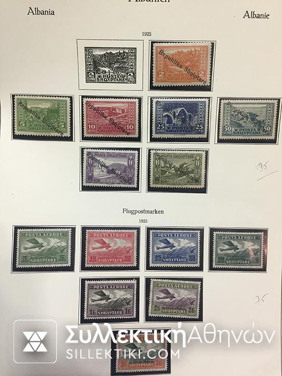 ΑΛΒΑΝΙΑ Συλλογή 1914-1940 Ασφράγιστα **