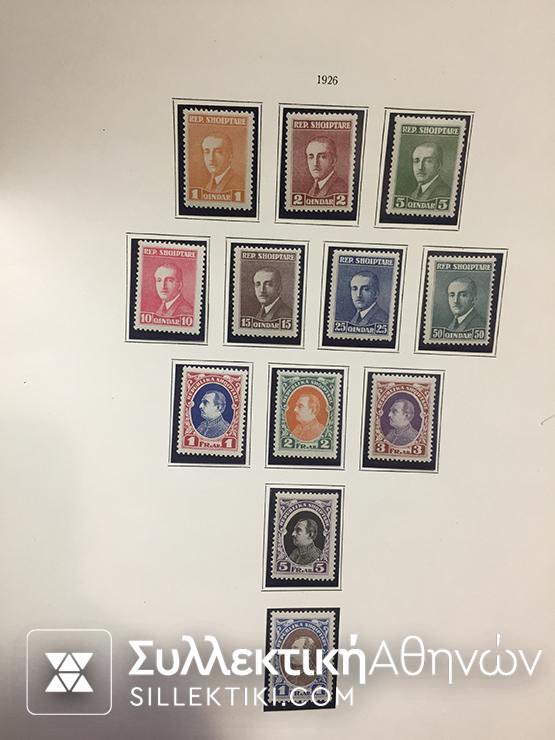 ΑΛΒΑΝΙΑ Συλλογή 1914-1940 Ασφράγιστα **