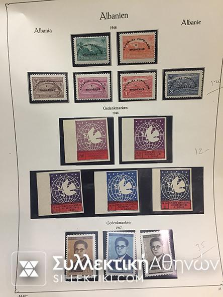 ΑΛΒΑΝΙΑ Συλλογή 1914-1940 Ασφράγιστα **
