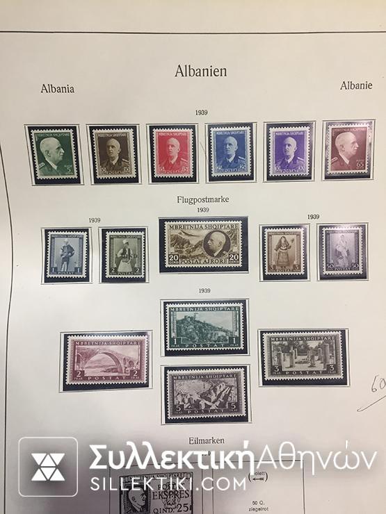ΑΛΒΑΝΙΑ Συλλογή 1914-1940 Ασφράγιστα **