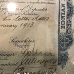 ΙΟΝΙΚΗ ΤΡΑΠΕΖΑ Ομόλογο 85 Λιρών 1913