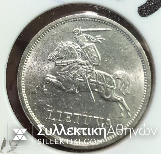 LITHUANIA 5 Litai 1936 AU