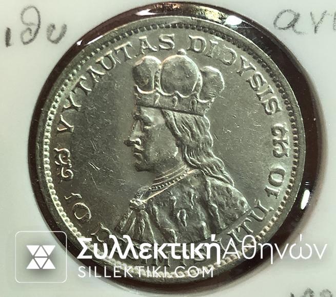 LITHUANIA 10 Litai 1936 AU