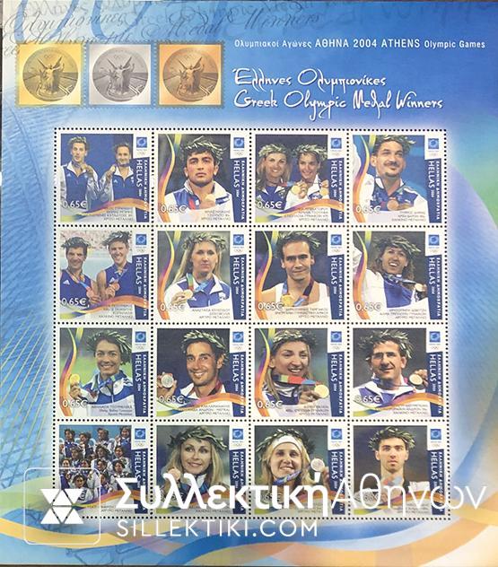 Sheet Α4 2004 Olympic winNers