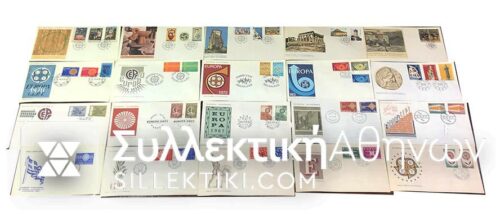 Collection of 20 FDC Europe Greek 1960-1979
