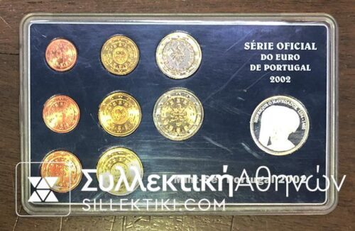 PORTUGAL 2002 EURO Set with Commemorative Medal