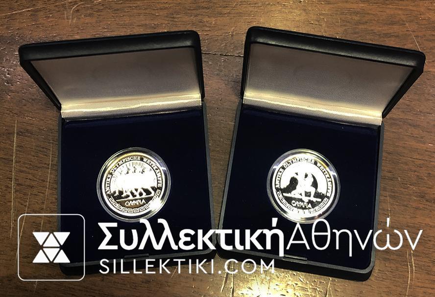 2 Silver Commemorative Medals Proof