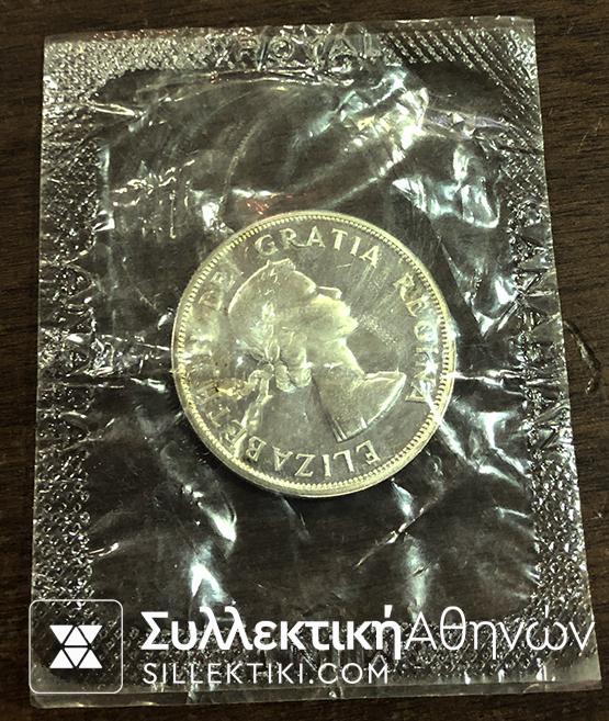 ΚΑΝΑΔΑΣ Ασημένιο Δολλάριο 1964 UNC