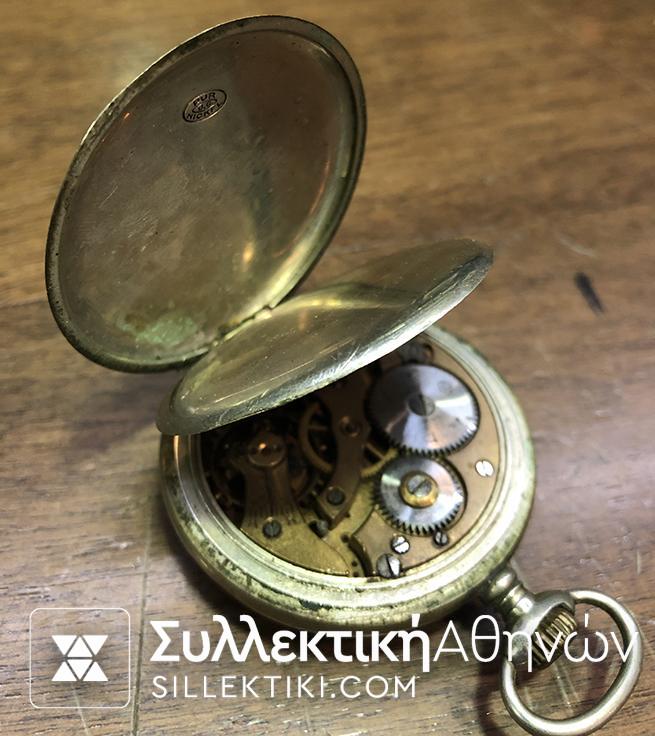 Σπάνιο Ρολόι τσέπης ΣΙΔΗΡΟΔΡΟΜΟΙ ΠΕΛΟΠΟΝΝΗΣΟΥ ( PHENIX) Δυο καπάκια δεν λειτουργεί