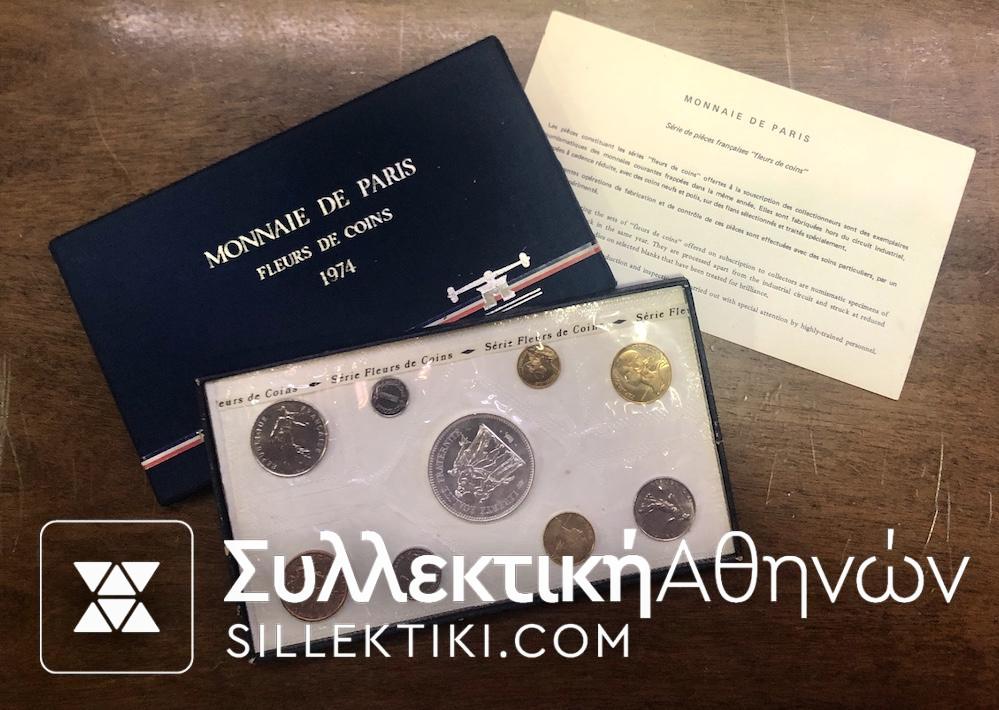 FRANCE Set 1974 COA and Box