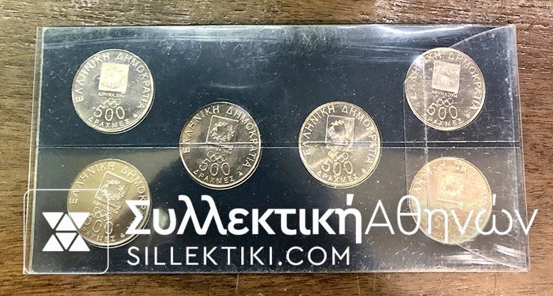ΣΕΤ 500 Δραχμές 2000 Σε σκληρή θήκη UNC