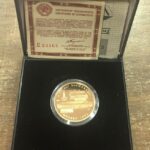 RUSSIA 100 Rouble 1980 Gold Proof COA Box