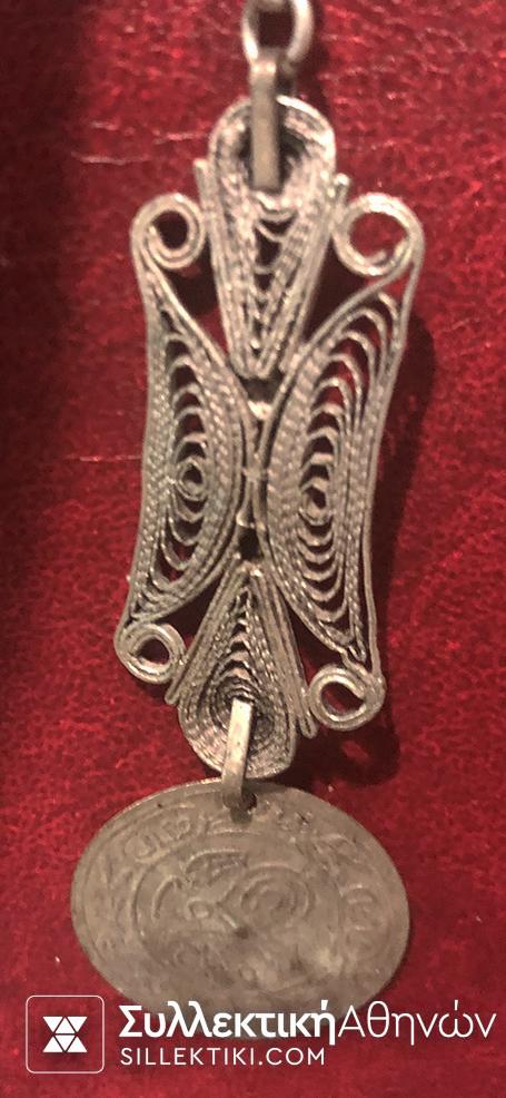 Κολιέ παραδοσιακής φορεσιάς με φιλιγκράν με φλουρί