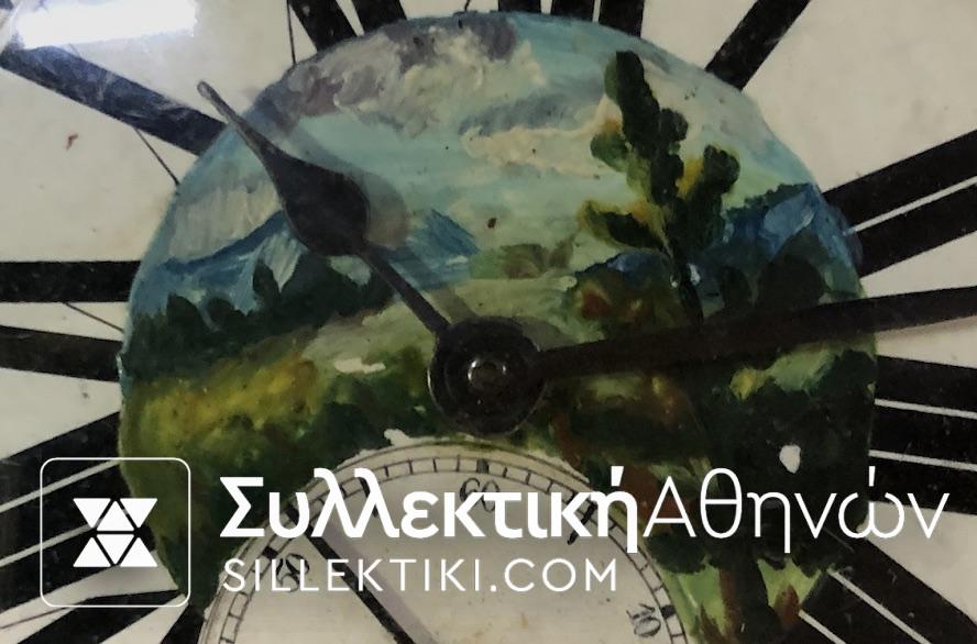 Ρολόι τσέπης PAVEL BURE τεράστιο μέγεθος με ζωγρφισμένη πλάκα