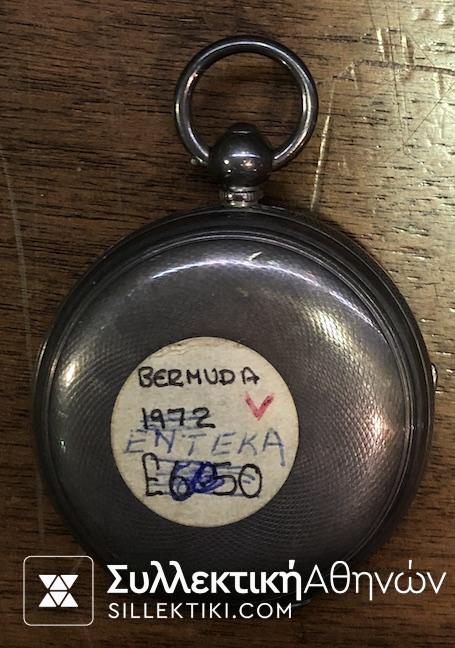 Ασημένιο Ρολόι τσέπης με κλειδί