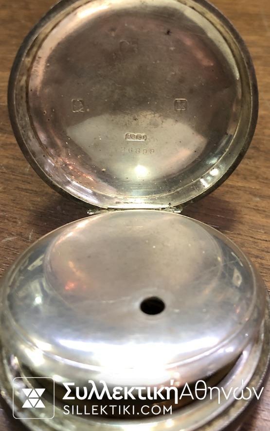 Ασημένιο Ρολόι Τσέπης Waltham με κλειδί