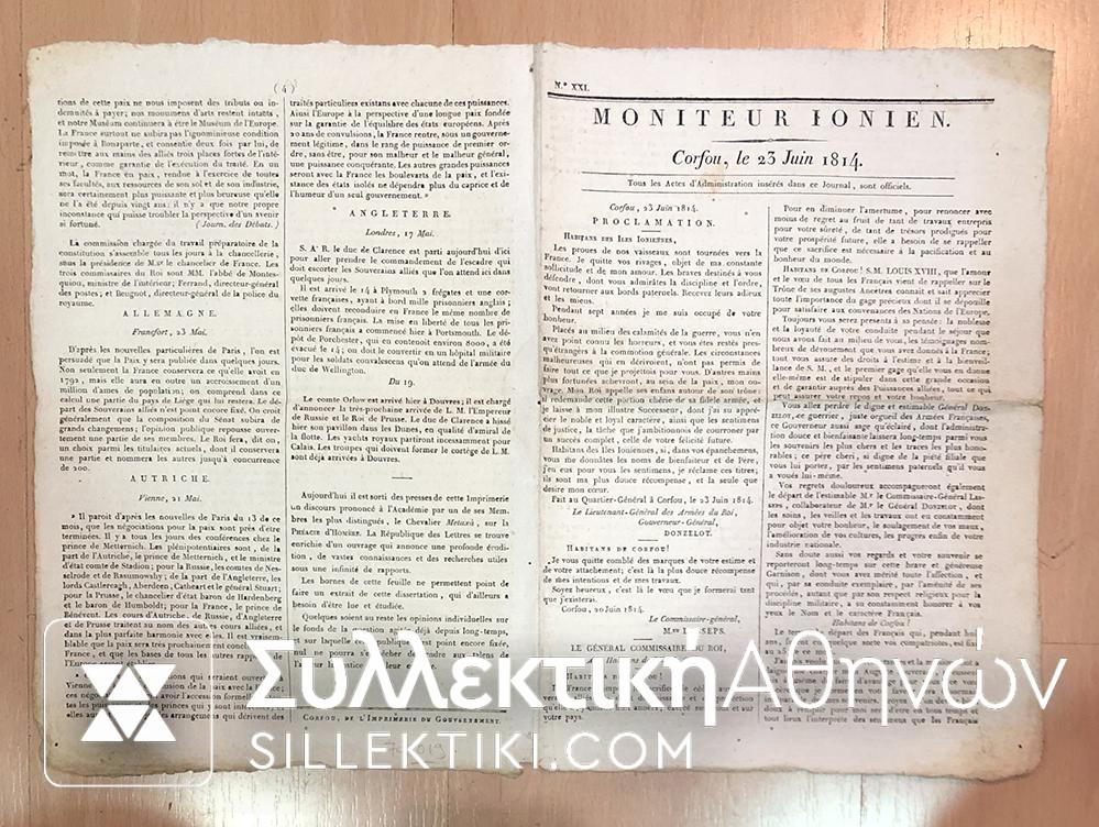 MONITEUR IONIEN 1814