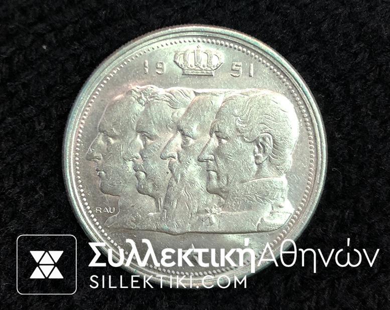 BELGIUM 100 FR. 1951 AU