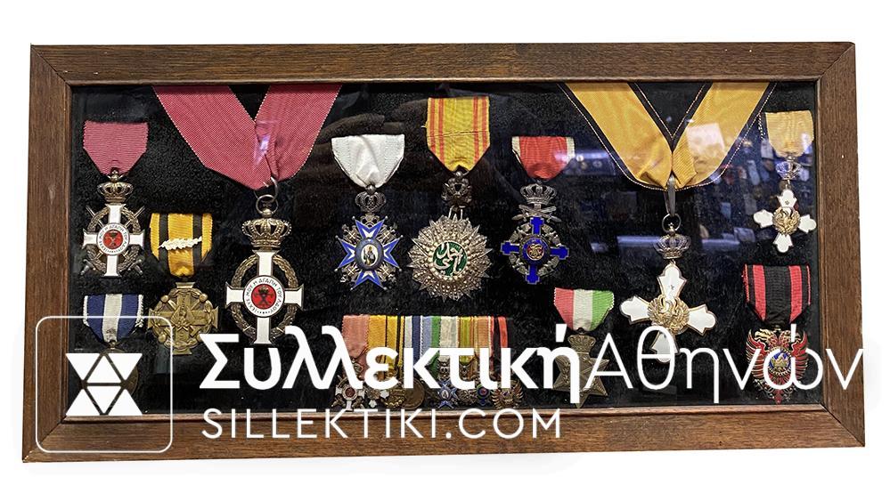 11 Medals with miniatures