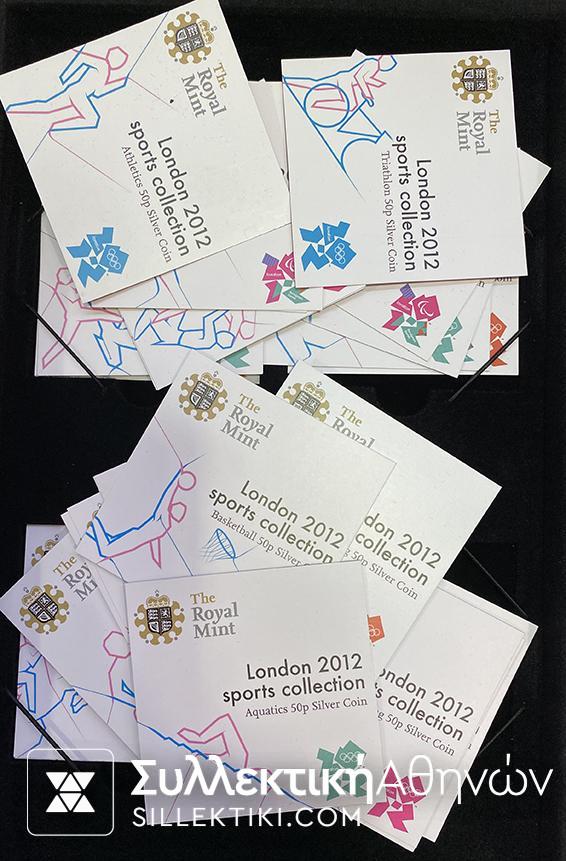 ΑΓΓΛΙΑ Σπάνια έκδοση με 28 Ασημένια 50πενα 2012