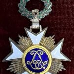 ΒΕΛΓΙΟ Ιππότης Order of the Crown With swords on ribbon Boxed
