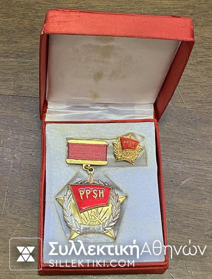 ALBANIA .Order 40th anniversary of the Labor Party Boxed