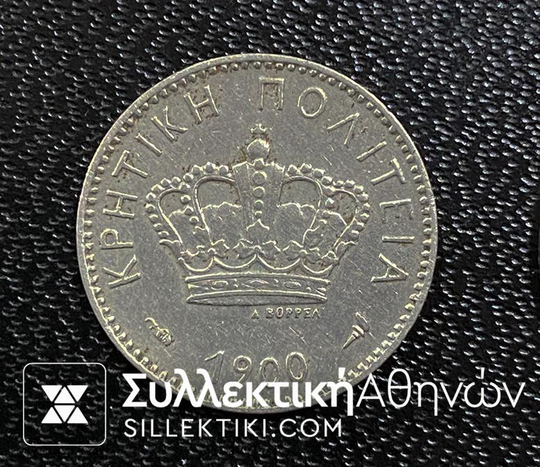 Complete set 1900-1901 of Crete Vf to UNC