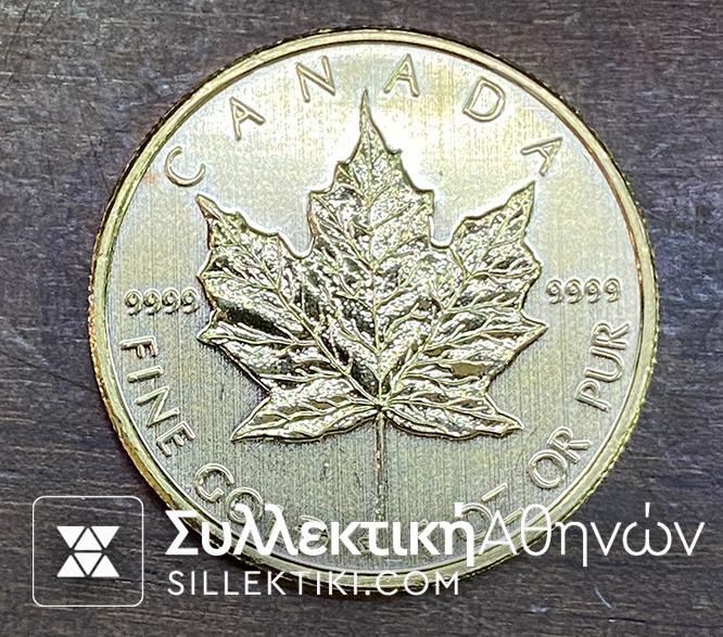 ΚΑΝΑΔΑΣ Ουγγιά Καθαρό Χρυσό (50 Δολλάρια 2009) UNC