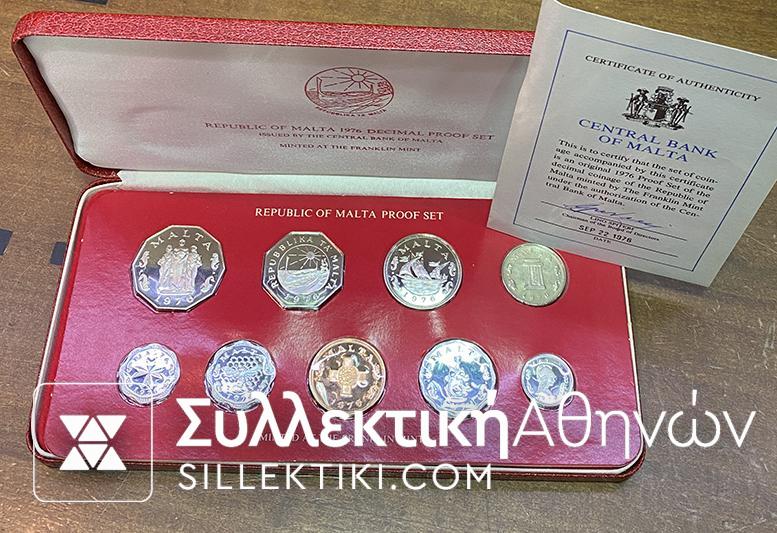 MALTA Proof aset 1976