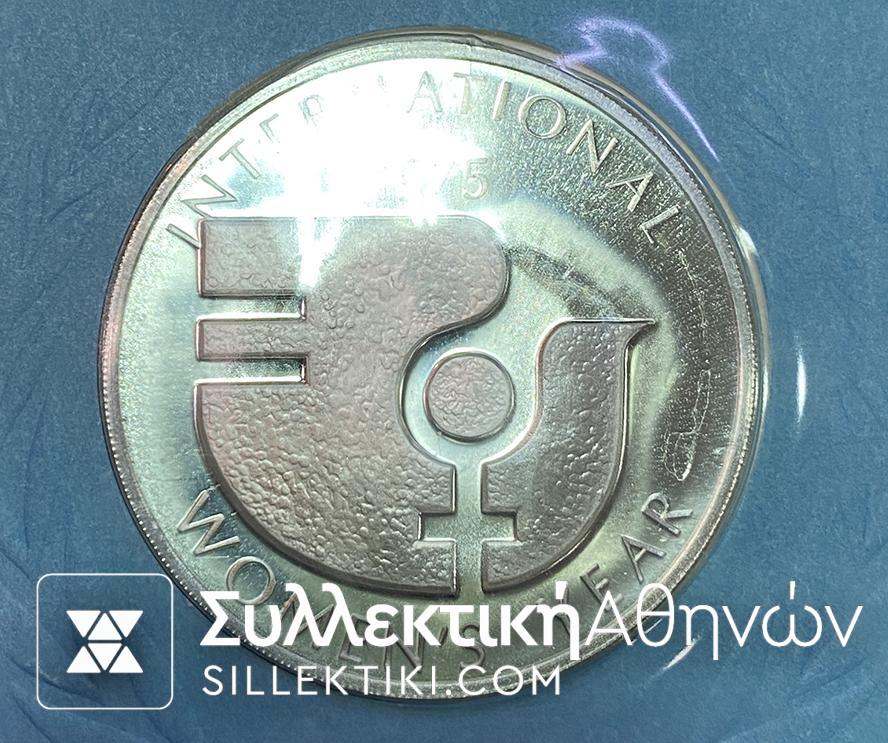 ΣΥΛΛΟΓΗ ΜΕ 5 Ασημένια μετάλλια Proof Και FDC ΟΗΕ 1975