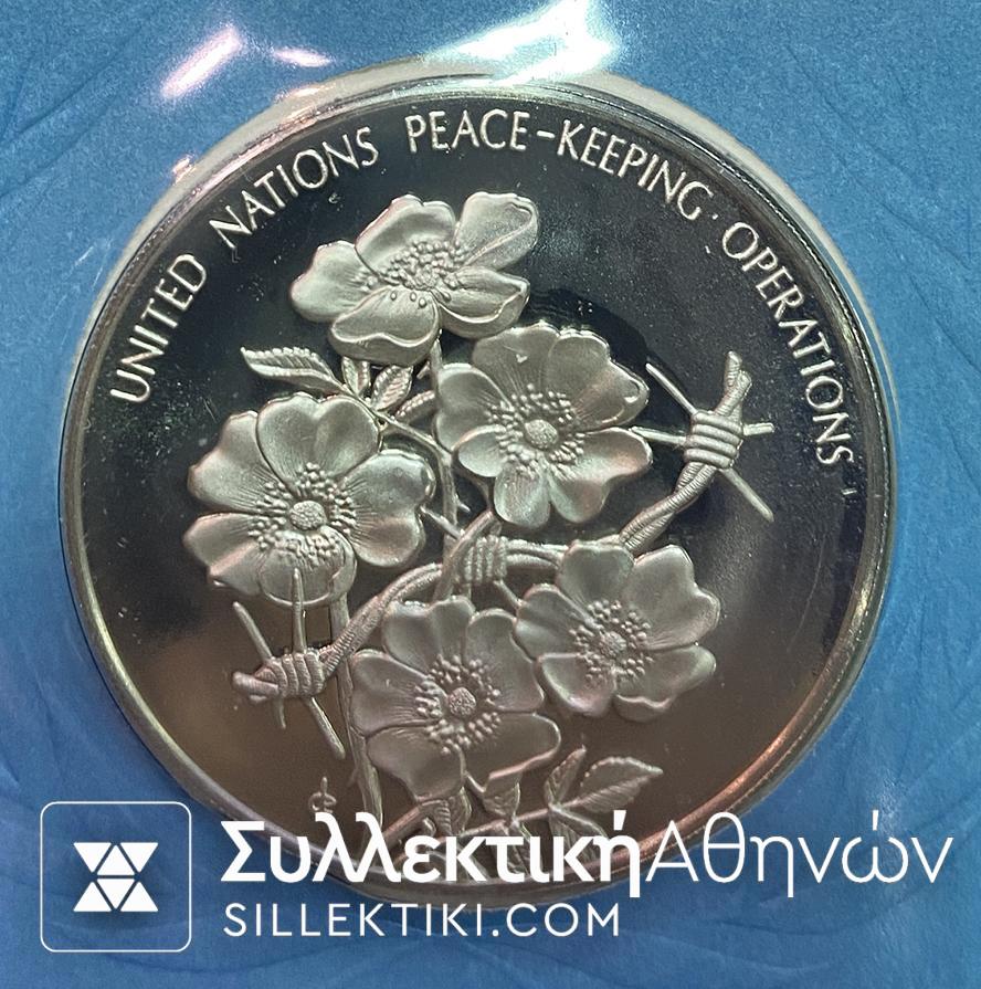 ΣΥΛΛΟΓΗ ΜΕ 5 Ασημένια μετάλλια Proof Και FDC ΟΗΕ 1975