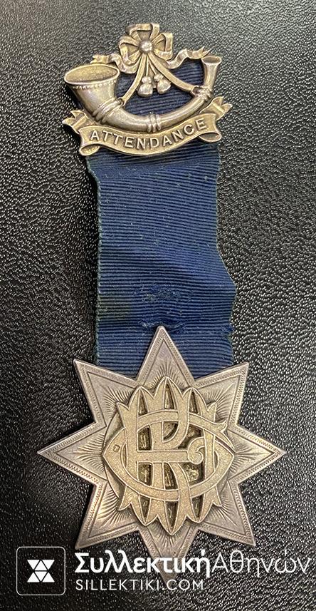 Masonic Medal Star 1926 Silver Gr. Britain