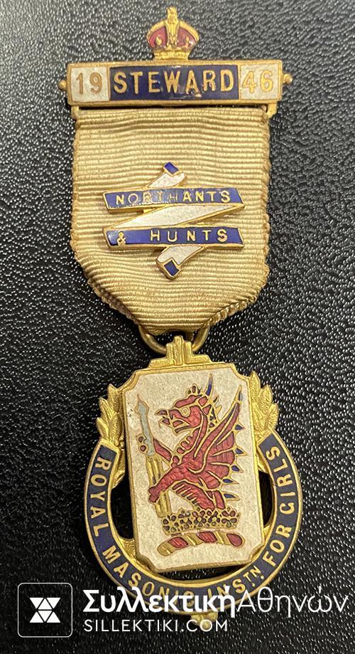 MASONIC MEDALROYAL MASONIC INS. FOR GIRLS 1946